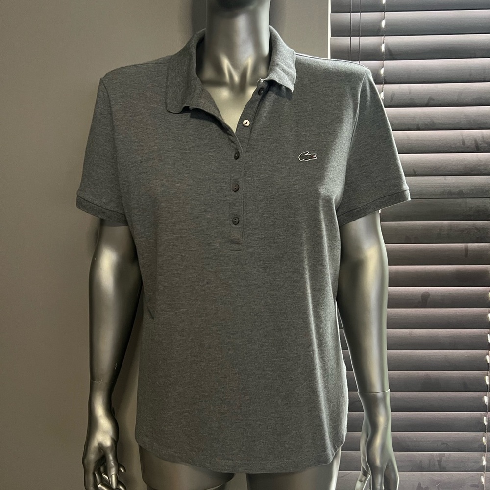 Lacoste Women's Slim Fit Stretch Cotton Piqué Polo Shirt